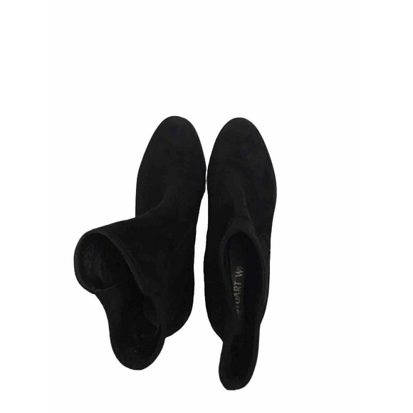 Stuart Weitzman Women’s  Suede Booties Black Color Size 8.5  S5135 120 H/20 - Picture 14 of 16